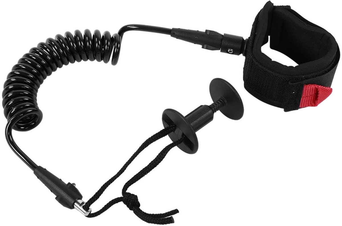 Dailygoods- Bodyboard Riem - Gewatteerde Polsband - Verstelbare Maat - Ultra-Licht - Surfaccessoires - 316 Roestvrij Staal - Surfriem
