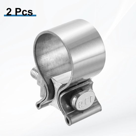 Slangklem - T-bout klem - Uitlaat Reparatie - Roestvrij Staal - 40-48 mm - Zilverkleurig — afbeelding 3