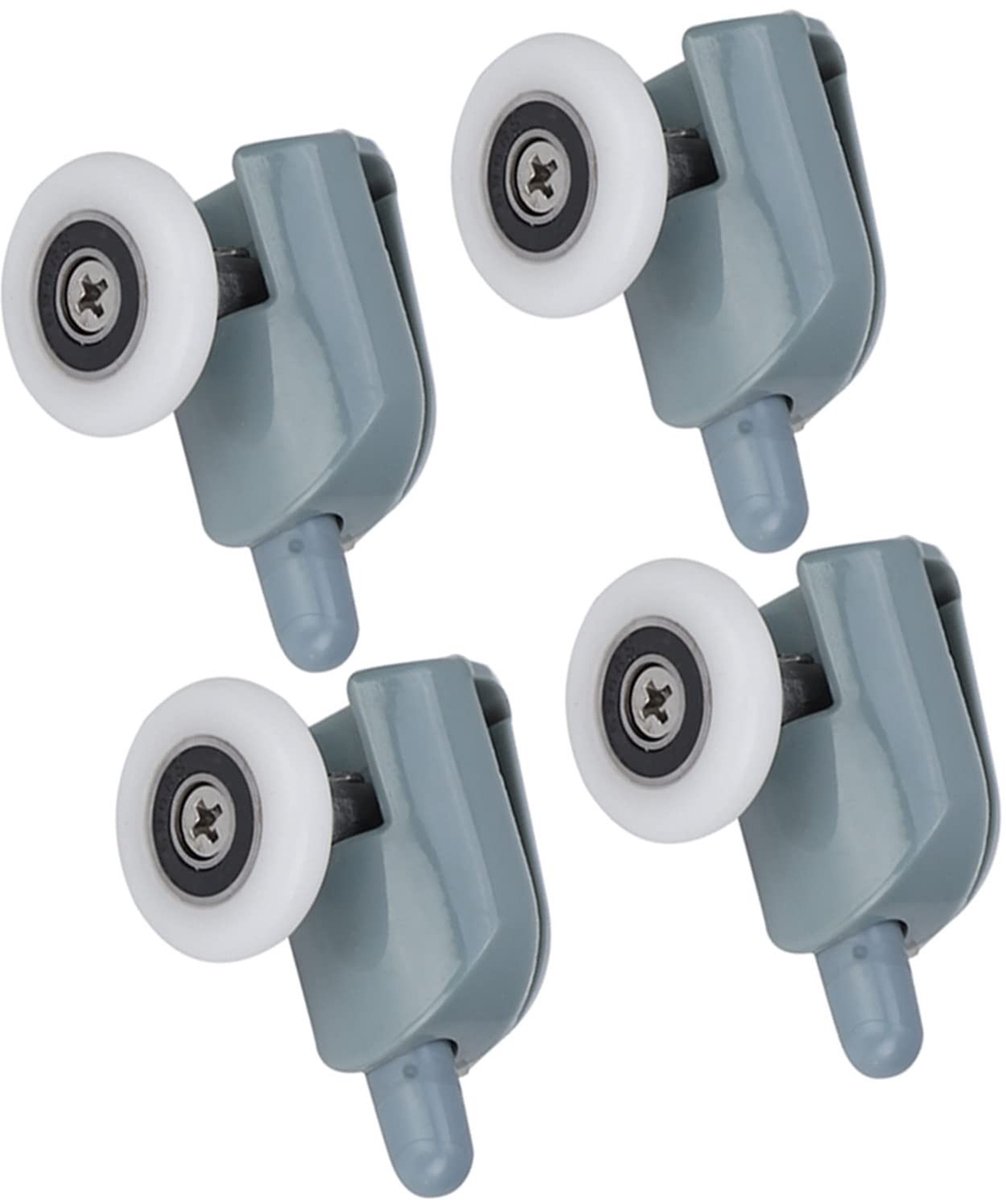 Dailygoods- Douchedeurrollen Onderste Rollen - 4 Stuks - Antiroest - Glazen Deuren 5/6 Mm 