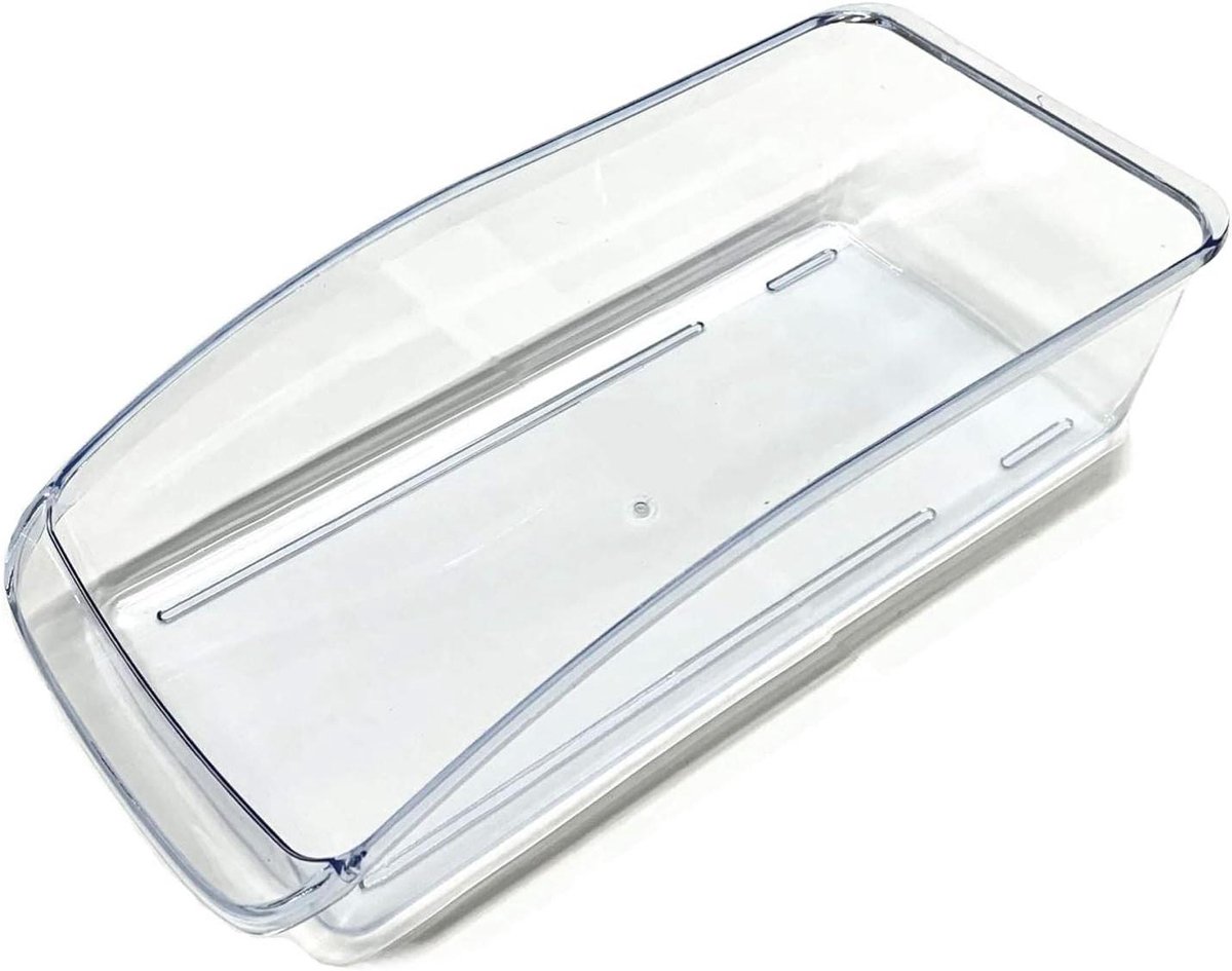 Koelkastmand met Handvat - Opbergdoos Organizer - Koelkast Overzichtelijk Houden - Transparant Design - 33 x 15 x 8 cm