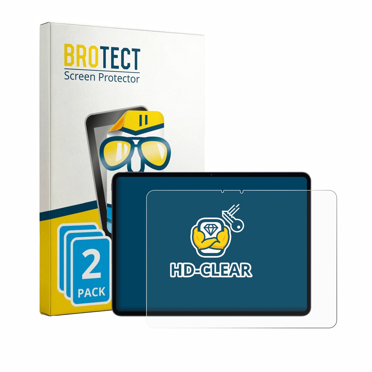 BROTECT - Screenprotector voor OnePlus Pad 3 Pro - Folie Beschermfolie transparant 2 Stuks