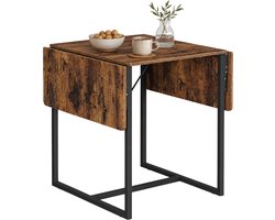 ACAZA Eettafel - Inklapbare Tafel - Eettafel Inklapbaar - 3 Standen - Ruimtebesparend - Stevige Tafel voor Kleine Ruimte/Kot/Appartement