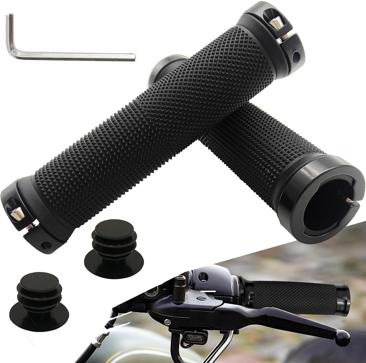 Dailygoods- Fietsstuurgrepen - Universele Fietshandvatten - Fietshandvaten - MTB - Set van 2 - Geschikt voor Fietsen