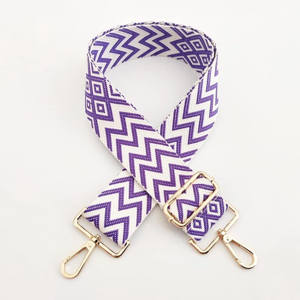 Dailygoods- Schouderriem 5 cm breed - Verstelbare Tasriem 75-130 cm - Handtas Schouderband - Duurzaam Nylon - Karabijnhaak - Comfortabel Draagbaar