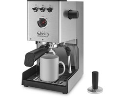 Gaggia Classic UP - 9bar - RVS behuizing - Zwart