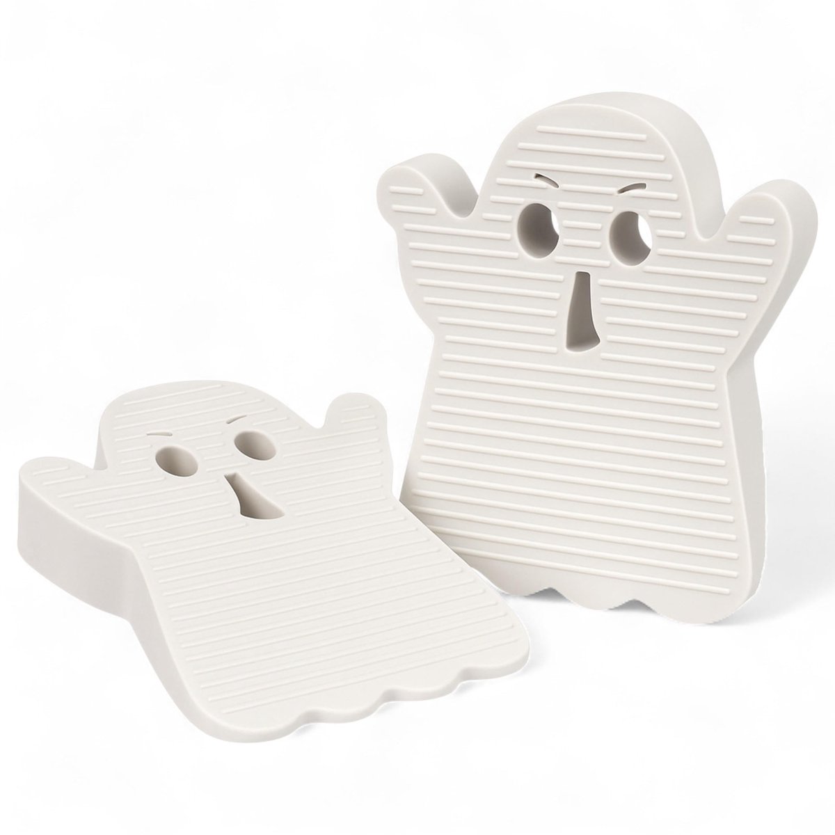 Dailygoods- Deurstoppers set van 2 - Halloween/decoratief - Antislip deurwig - TPE materiaal - Spookdesign - Voor binnen/buiten