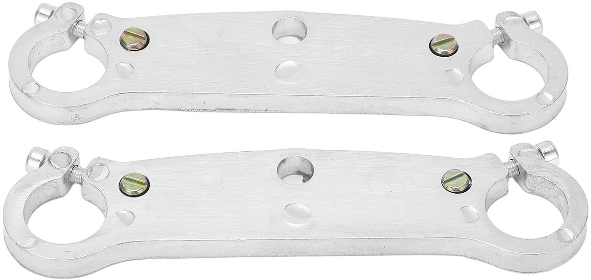 Dailygoods- Voorvork Onderste Juk - 22mm Gatdiameter - Vervanging voor Mini Motor - Drievoudige Boomklem - Hoge Precisie - Geavanceerde Afwerking - Vorkbeugels