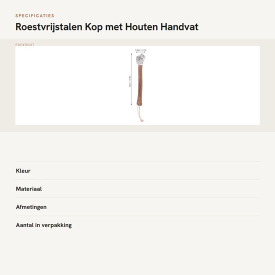 Dailygoods- Tuingereedschap Roestvrijstalen Kop - Houten Handvat - Antislip Grip - Lichtgewicht - Bouw/Huishoudelijk - Veelzijdig Gebruik - Hamer van Dailygoods — afbeelding 2