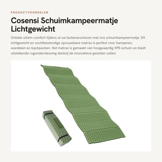 Dailygoods- Kampeermatje Lichtgewicht - Opvouwbaar Slaapmatje van Dailygoods — afbeelding 2