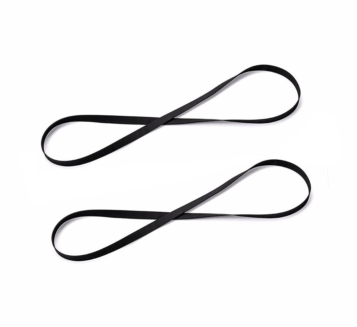 Dailygoody - Draaitafel riem vervanging - 2 stuks - Hoogwaardige rubber - 270 mm - Vervangende riem - Geschikt voor alle riemaangedreven draaitaf