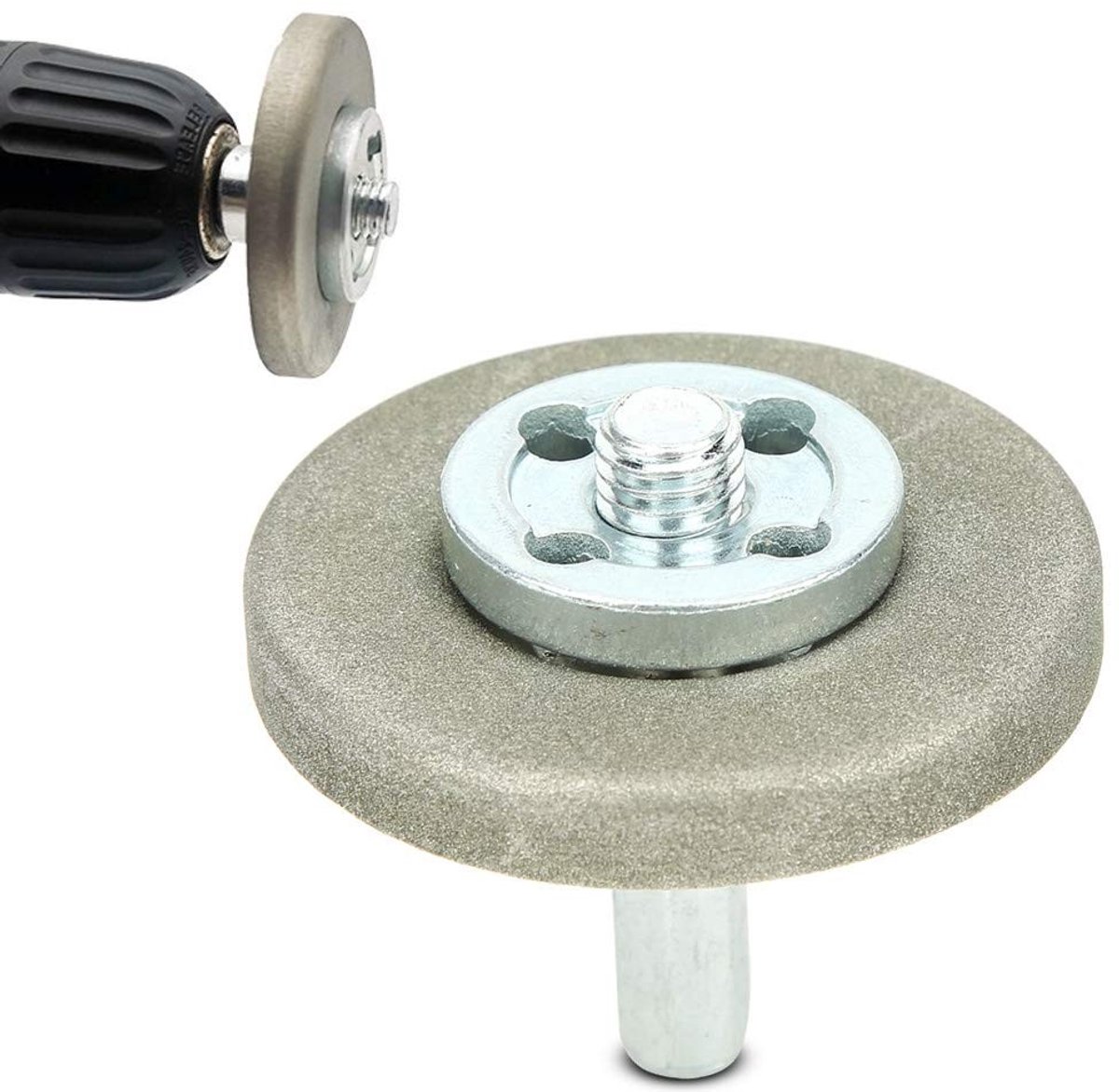 Dailygoods- Slijpschijf hoge hardheid - Multifunctioneel - Slijpsteen voor messen - Slijpgereedschap - Diamant - Roestvrij staal - Diameter 5,6 cm