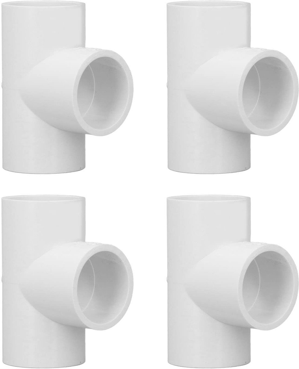 Dailygoods- PVC-Pijp Connector - 12 Stuks Drieweg Fittingen - 20mm/25mm/32mm - Corrosiebestendig - Voor Waterdistributie - Glad Binnenoppervlak - Pijp Fitting