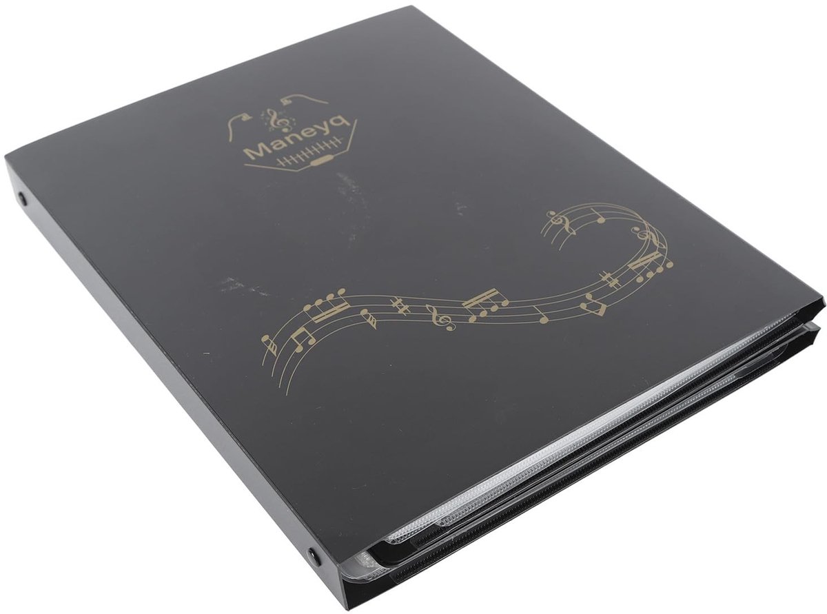 Dailygoods- Pianobladmuziek Map - 52 Pagina's - Organizer - Beschrijfbaar - Hoogwaardig PP-Materiaal - Eenvoudig Labelen - Grote Capaciteit - Muziekmap