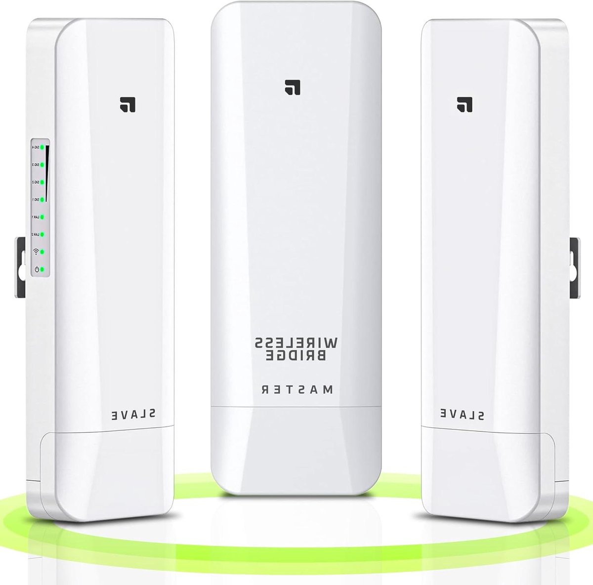 Draadloze Netwerk Brug - Point-to-Point Set - Netwerk Uitbreiden - 3km Lange Afstand - 5.8GHz - Wit