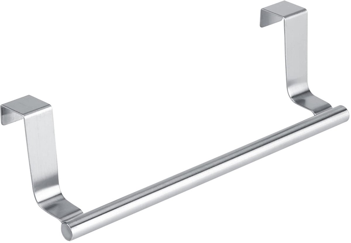 Dailygoods- Handdoekhangrek Sterke 430 Roestvrij Staal - Handdoek Hanger Badkamer - Deurhanger - Opslaghook - Eenvoudige Installatie - Ruimtebesparend - Handdoekhanger