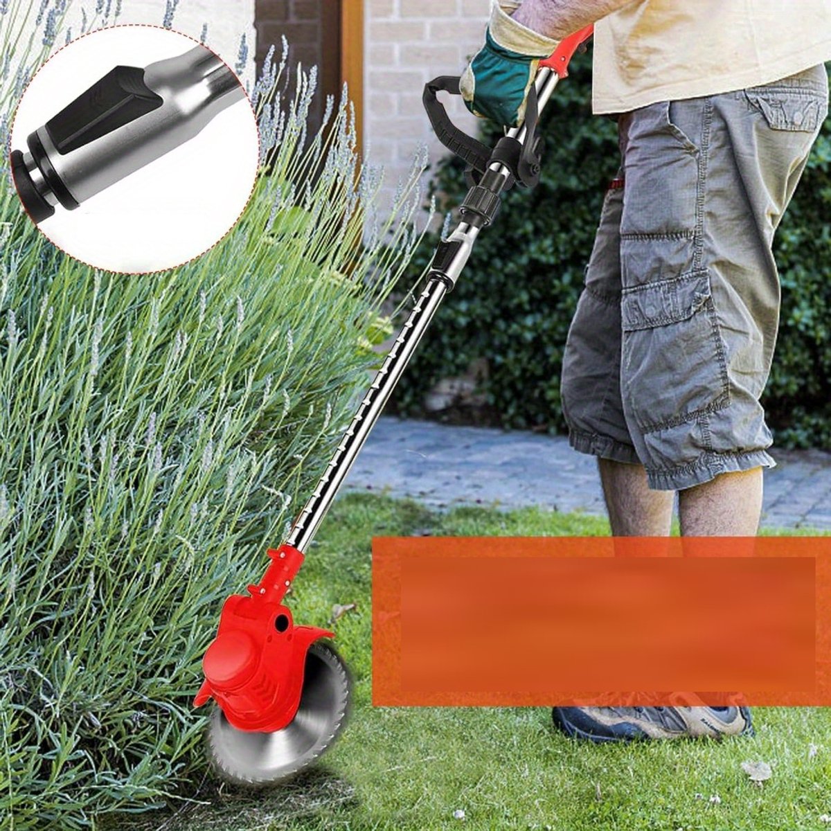 650w Grastrimmer/Kantennesnijder - Grasmaaier/Kantennesnijder Compact Gereedschap Voor Gazon - En Tuinwerk - Draadloze Draagbare Oplaadbare Grastrimmer – foto 4