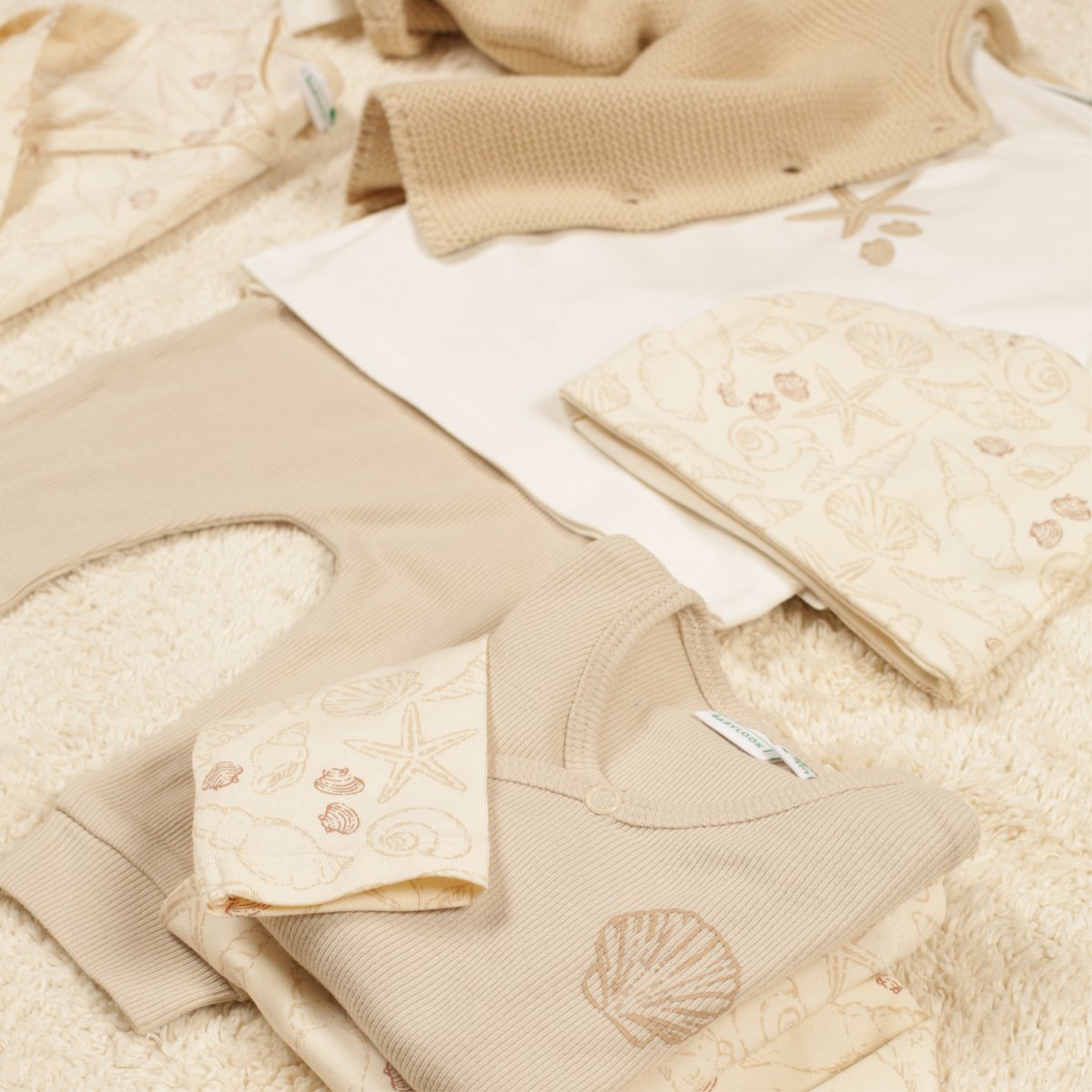 Babylook Shells Broek Rib - Maat 62 - Oyster Gray