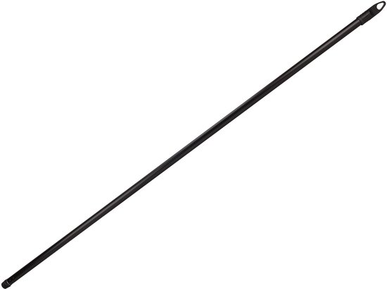 Buemag bezem voor binnen - houten bezemkop rood - breedte 28 cm - steel 130 cm - alle vloeren - zachte haren - kunststof steel — afbeelding 2