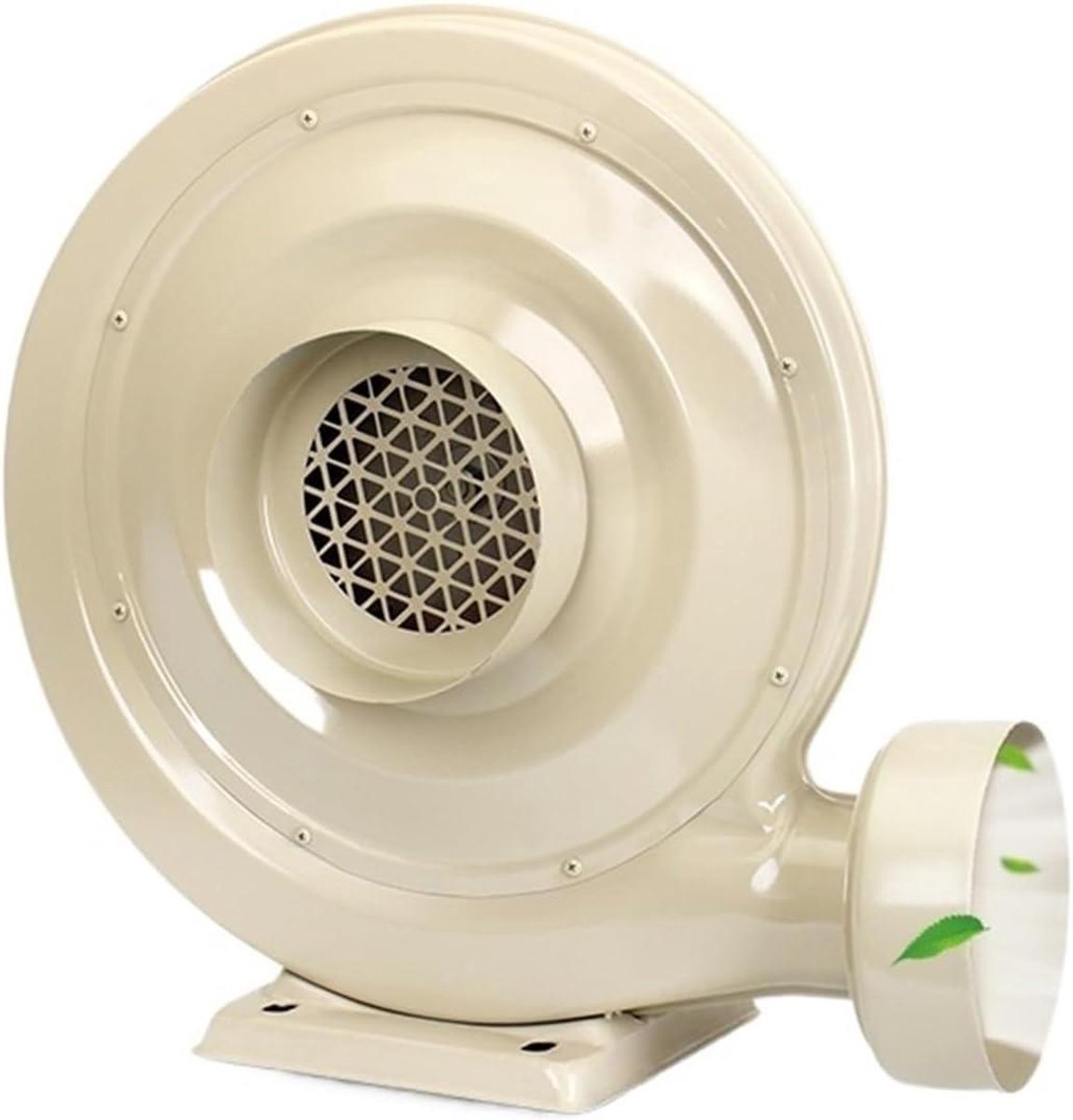 Opblaasbare Ventilator - Stofverwijderaar - Luchtcirculatie Werkplaats - Metaalijzeren Behuizing - 21 m/u - Beige