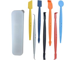 Ontvetter folie set - Spatel gereedschap - Auto exterieur - Magnetische uitlijning - 7 stuks - Multicolor