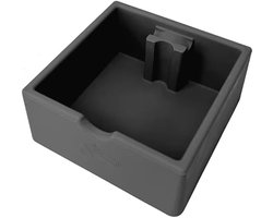 Uitklopbak Koffie - Espresso Knock Box - Siliconen Koffiedik Bak - Multifunctioneel en Stevig - Met Antislip Basis - 1 stuk - Zwart