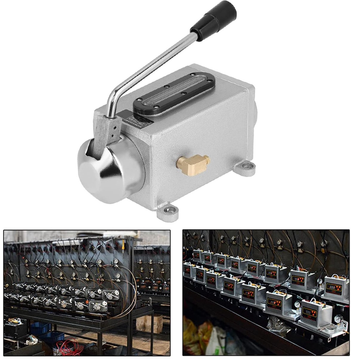 Handmatige Smeerpomp - Oliepomp - Machine Onderhoud - Dubbele Uitlaat - 500 CC - Metaal