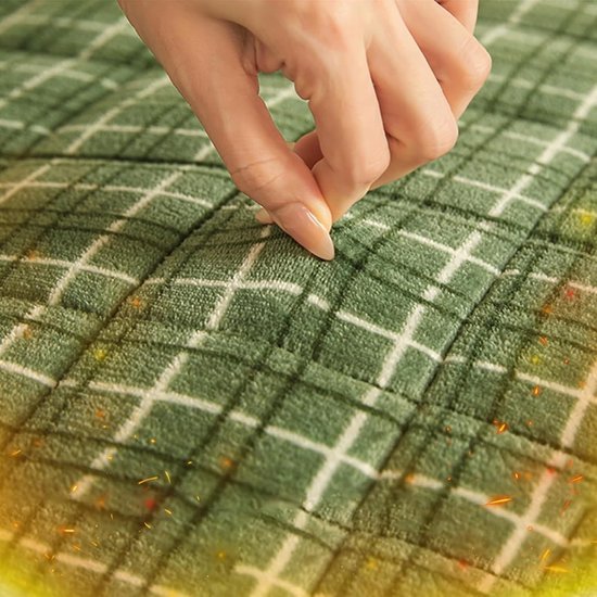 Japanse Vloermat - Oprolbare Futon - Comfortabel Slapen - Ademend Katoen - 100x200cm - Groen — afbeelding 2