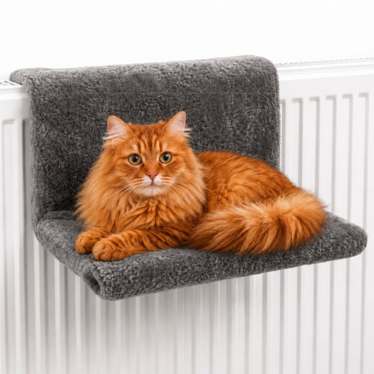 Bol.com LBB Katten Hangmat voor Radiator - Mand en bed - kat - Radiatorhangmat - Grijs aanbieding