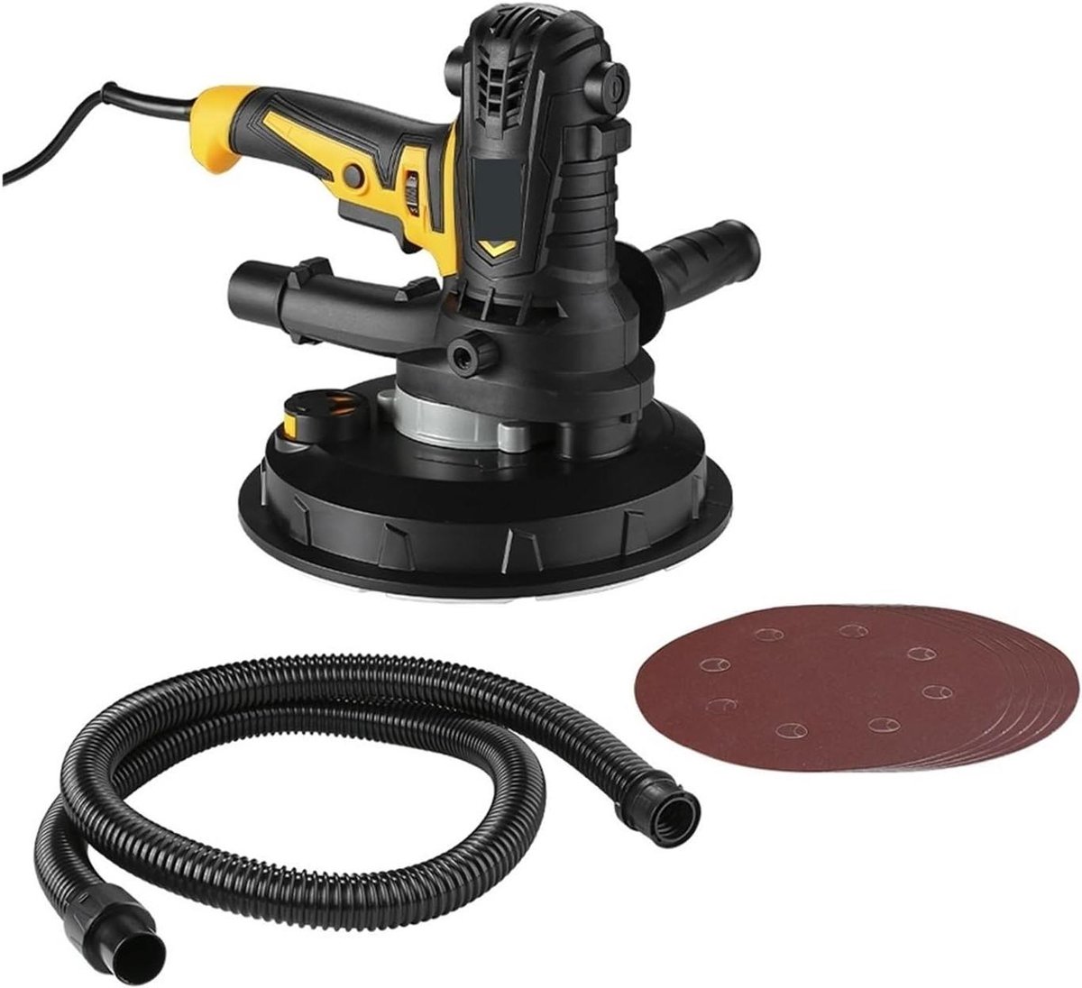 Schuurmachine - Polijstmachine - Muren Vloeren Polijsten - 5 Snelheden Instelbaar - 180mm Schijf - Grijs