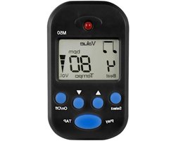 Digitale Metronoom - Tempo Trainer - Muziek Oefenen - Clip-on Ontwerp - 55 x 33 x 2 cm - Zwart