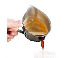 Espresso Maatbeker - Shot Cup Pitcher - Koffie Bereiden - Dubbele Schenktuit - 300 ml - Zilver