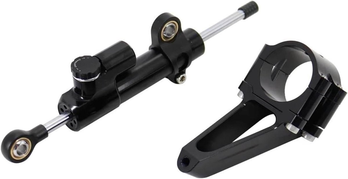 Motorfiets Stuurdempers - Stabilisator Bevestiging - Rijstabiliteit Verbeteren - Verstelbare CNC Mount - Voor CBR600 F4i - Zwart