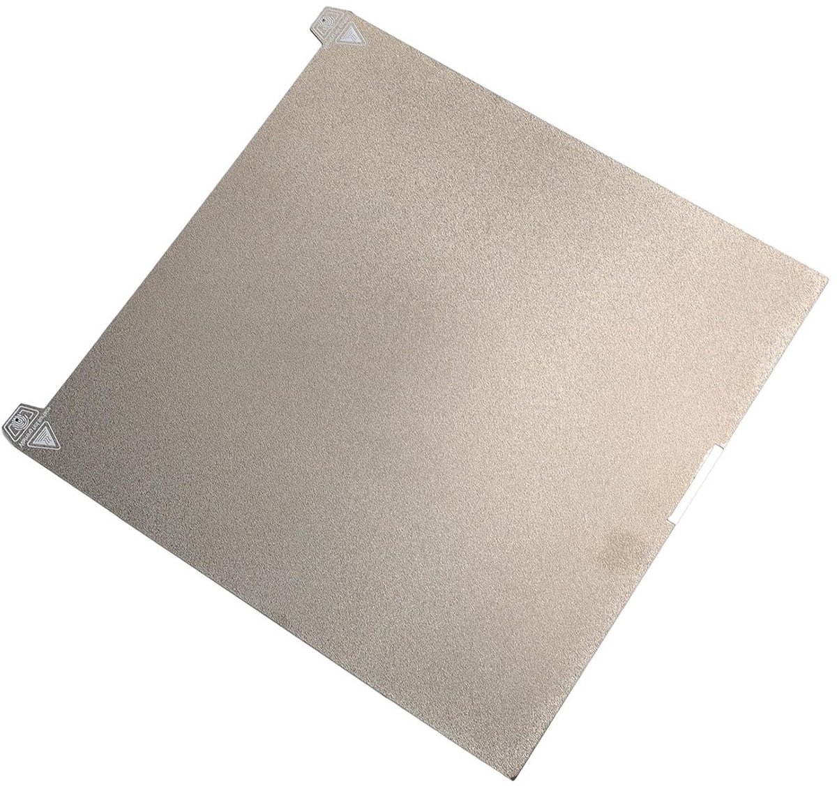 3D Printer Plaat - Printbed Verenstaal - Model Printen - Dubbelzijdig PEI - 370x370mm - Mat Zwart