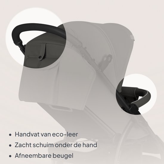 Lionelo Buggy Annet Plus – Lichtgewicht & Inklapbaar – Grote Massieve Wielen met Vering – Inclusief Voetenzak, Klamboe & Bekerhouder – Verstelbare Rugleuning & Voetsteun – Wandelwagen vanaf de geboorte tot 22 kg – Kinderwagen