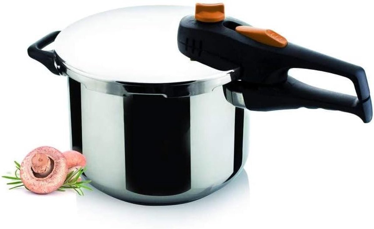 Snelkookpan - Drukkoker - Snel Koken - Roestvrij Staal - 6 Liter - Zilverkleurig