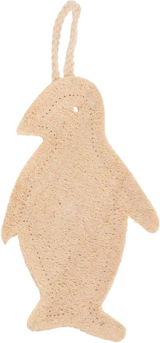 Douche Pinguïn Loofah - Bad Spons - Lichaam Reinigen - Dubbelzijdig Ontwerp - 155 x 10 cm - Gekleurd
