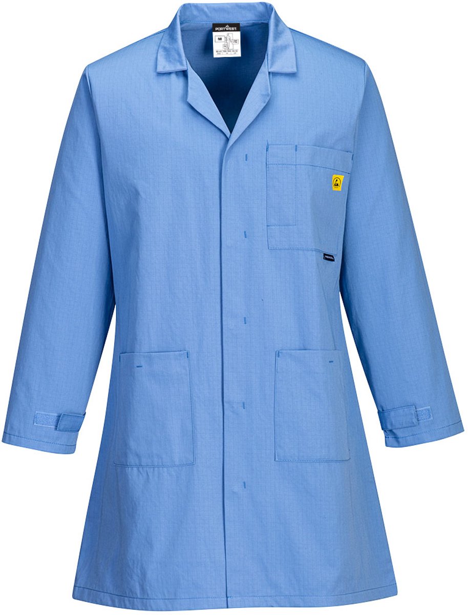 Portwest Antistatische ESD Jas AS10 - Hamilton Blauw - XXXL