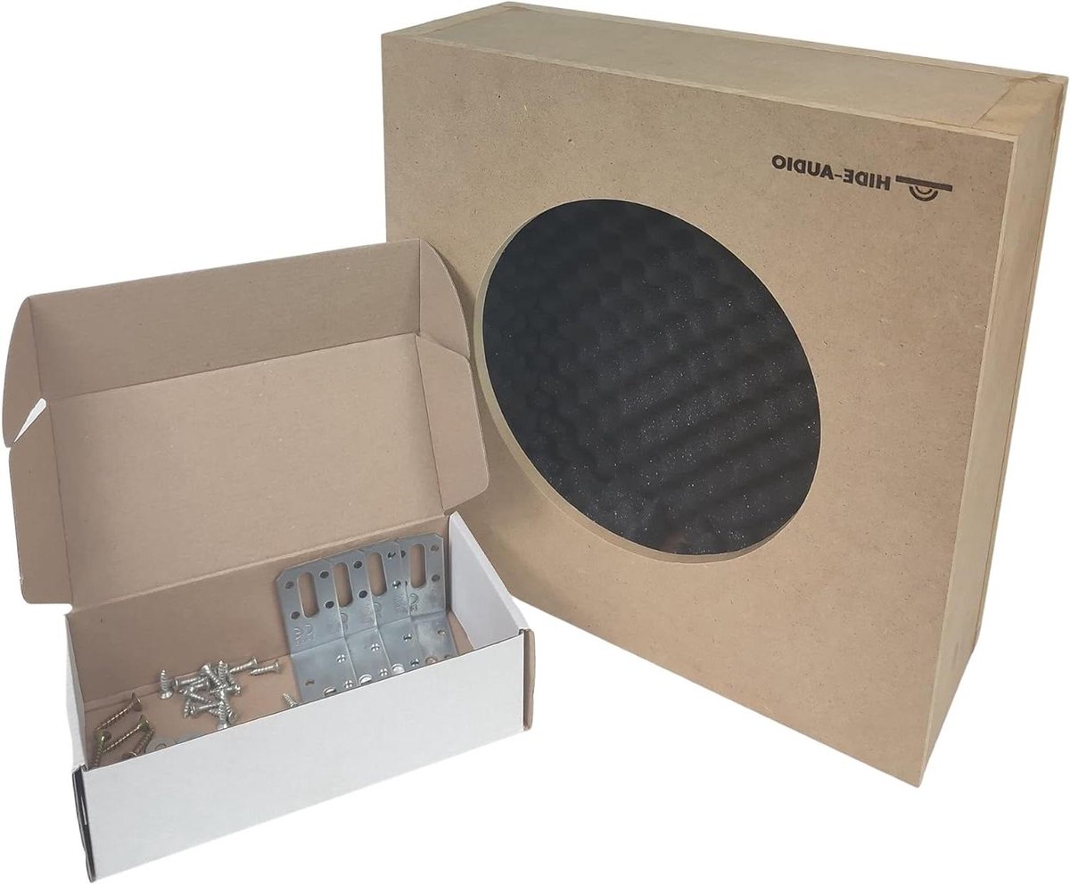 Luidspreker Behuizing - Inbouw Kast - Thuisbioscoop Geluid - Gereduceerde Vervorming - 330x330x127 mm - Wit