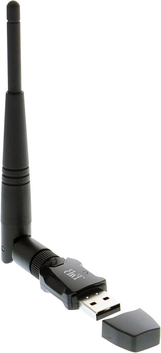 Wifi Adapter - Netwerkstick USB - Snelle Internetverbinding - AC 600 Mbps Snelheid - 3 dBi Antenne - Zwart
