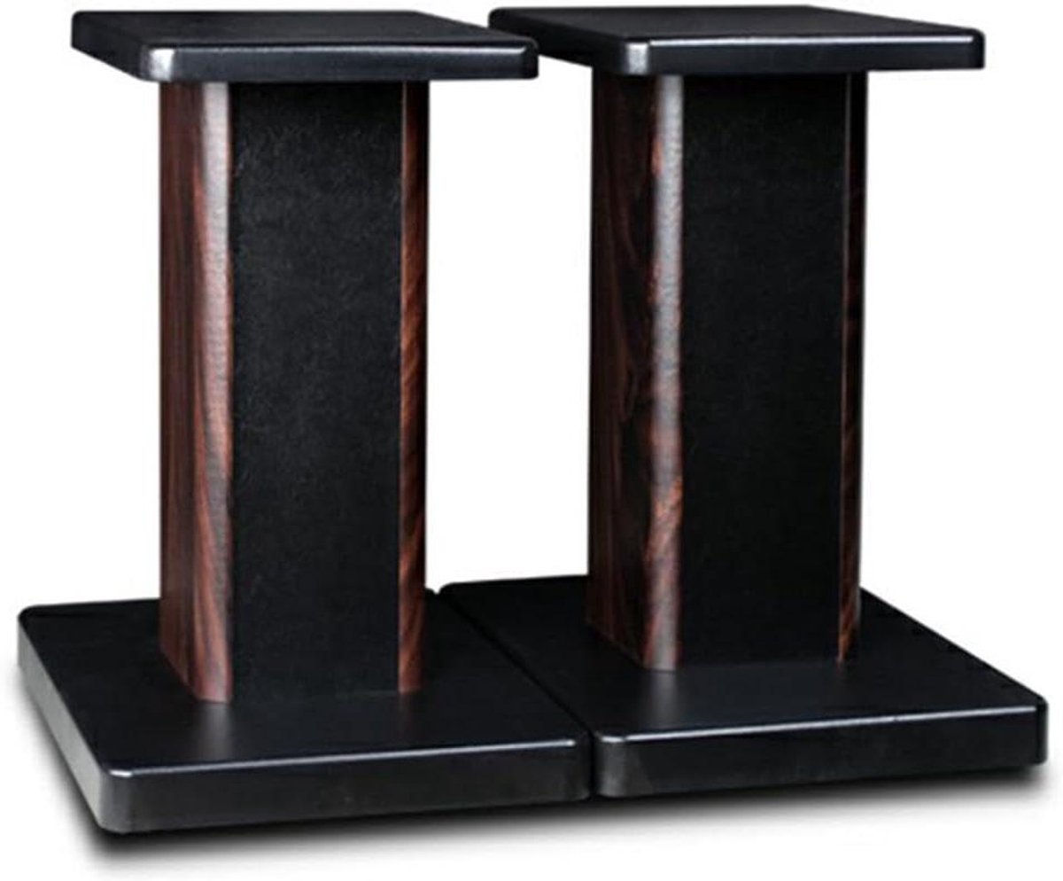 Luidsprekerstandaard Set - Vloerstandaards - Home Cinema - Houten Constructie - 30cm Hoog - Houtkleur
