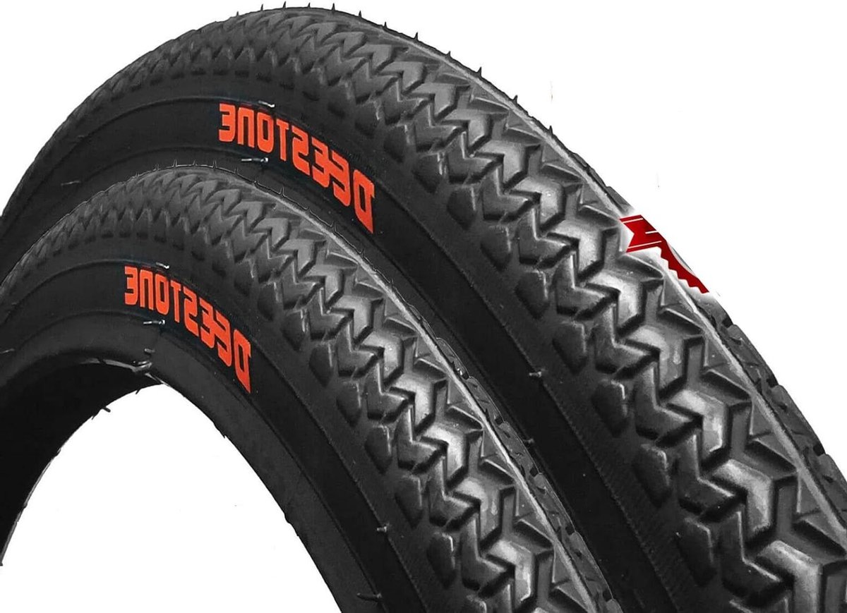 Fietsbanden Set - Stadsbanden Paar - Comfortabel Fietsen - Duurzaam Rubber - 26 x 1 3/8 - Zwart