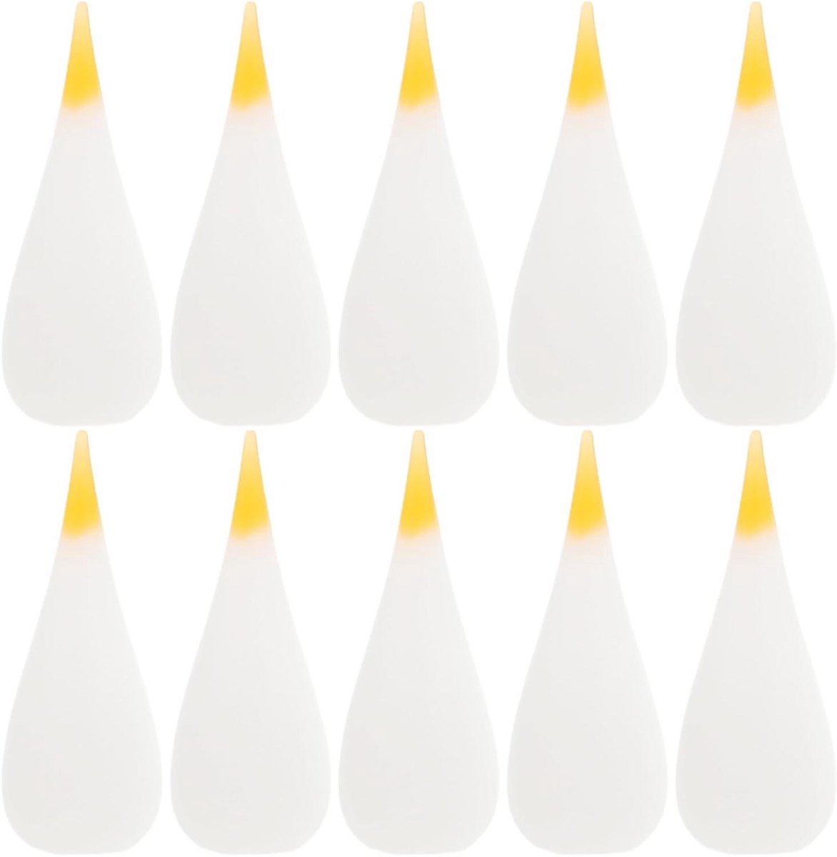 LED Kaarslamp Vervanging - Vlamtip Opzetstuk - Decoratie Creëren - Realistisch Vlam Effect