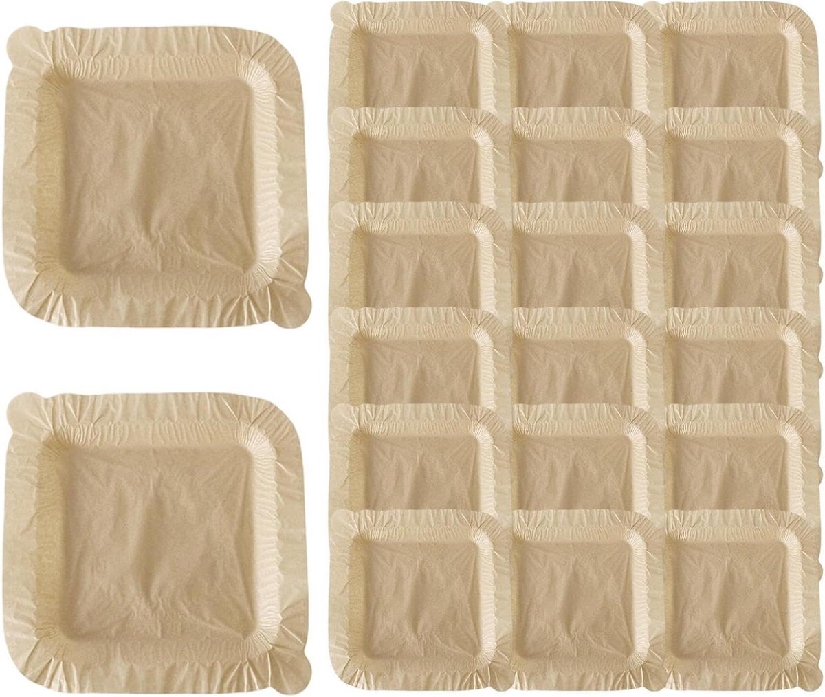 Airfryer Bakpapier - Luchtfriteuse Voering - Veilig Koken - Lekvrij en Antiaanbak - 20 stuks - Wit