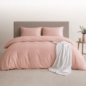 Amstelinen Dekbedovertrek 240x220 – Premium Hotelkwaliteit – TENCEL™ Lyocell Sateen – Whisper Rose – Lits-jumeaux – Koeler Slapen, Zacht, Ademend & Hypoallergeen | + 2 Kussenslopen