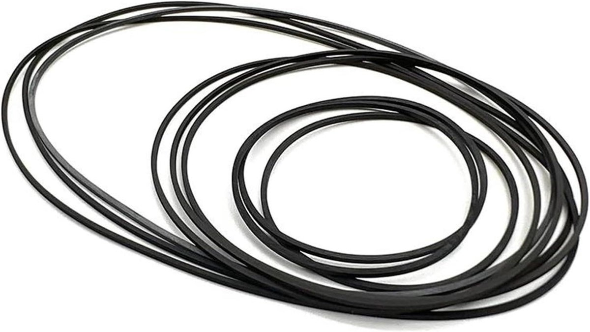 Aandrijfriem Vervanging Vierkante Rubberen Transmissieriem Gevouwen Lengte 36-130 Mm Voor Cassettebandaandrijvingen Walkman-tellerriem Motorfiets Aandrijfriem (Grootte : 58mm)