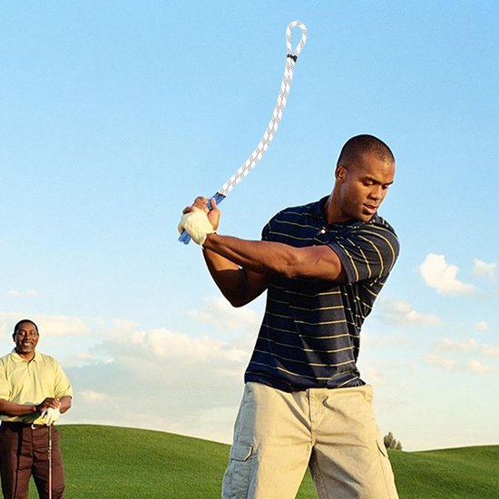 Golf Swing Touw - Golf Trainingshulp - Golfslag Verbeteren - Spiergeheugen Vergroten - 95 cm Lengte - Wit van GOLF — afbeelding 4