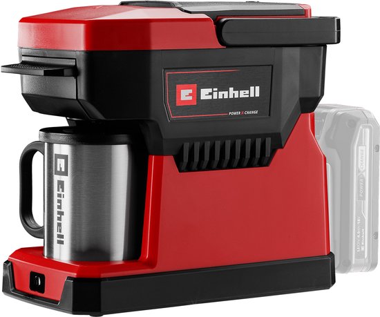 Einhell Accu Koffiezetapparaat TE-CF 18 Li Solo - Power X-Change - 18 V/Li-ion - Inhoud waterreservoir: 240 ml - 2-in-1:...