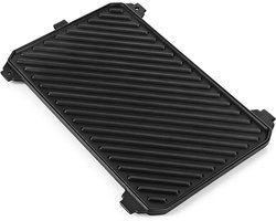 GFTIME Cast Iron Grill Plate Suitable for SKOTTI Grill, Plancha & Griddle 2-in-1, Can Be Used On Both Sides, Solid Grill Plate for Meat, Fish, Vegetables and Breakfast