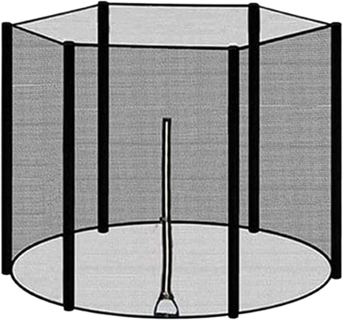 Trampoline Veiligheidsnet - Beschermingsnet Tuin - Veilig Springen - Eenvoudige Vervanging - 183cm Diameter - Zwart