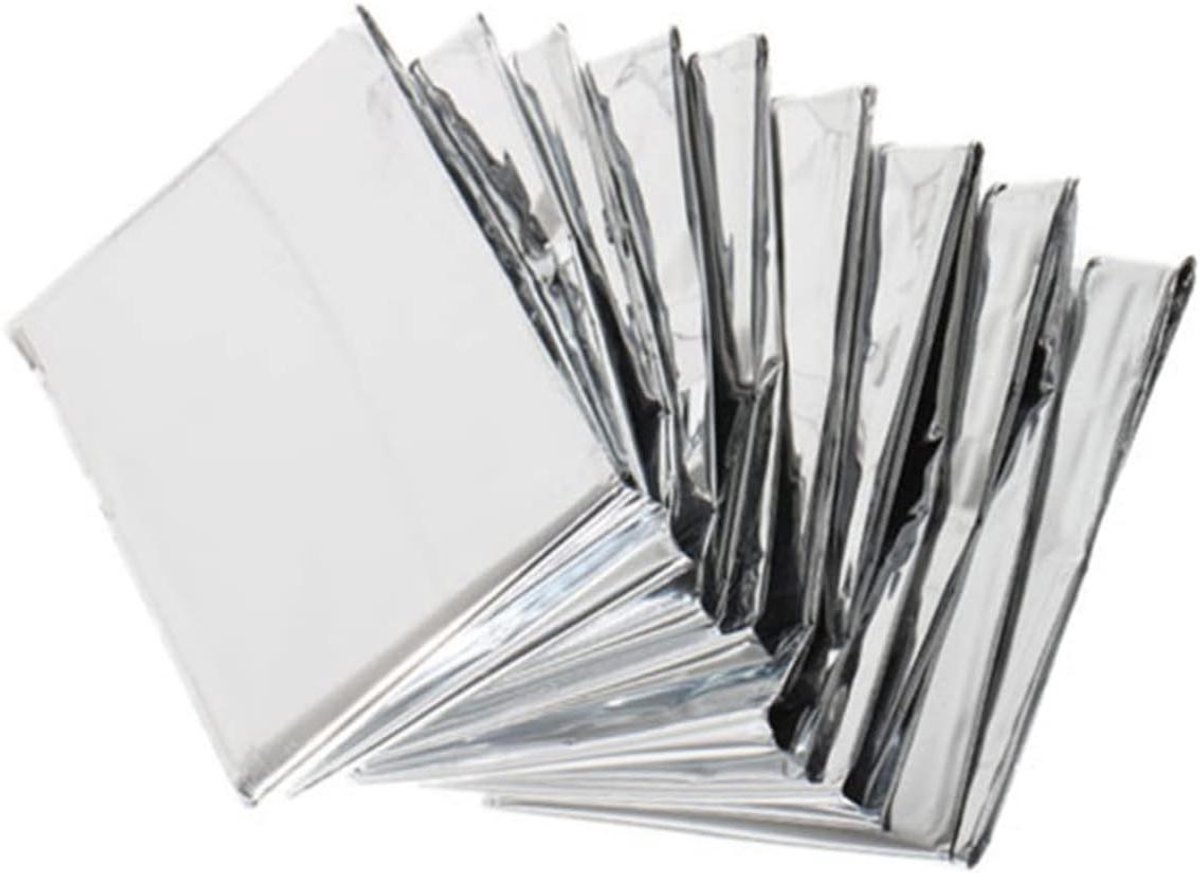 Thermische Zwembadafdekking - Nooddeken Reflecterend - Buitenactiviteiten Isolatie - Lichtreflecterend Effect - Medium - Zilver